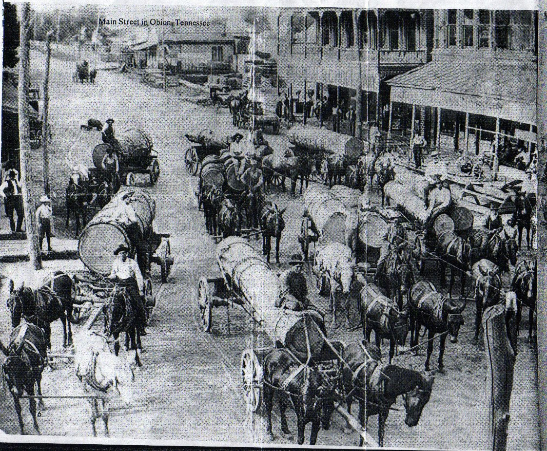 Main St Obion, TN late 1800s